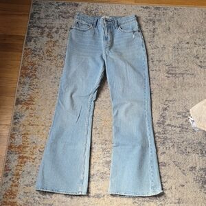 Abercrombie & Fitch Light Blue High Rise Vintage Flare Jeans | Size 6R / 28R